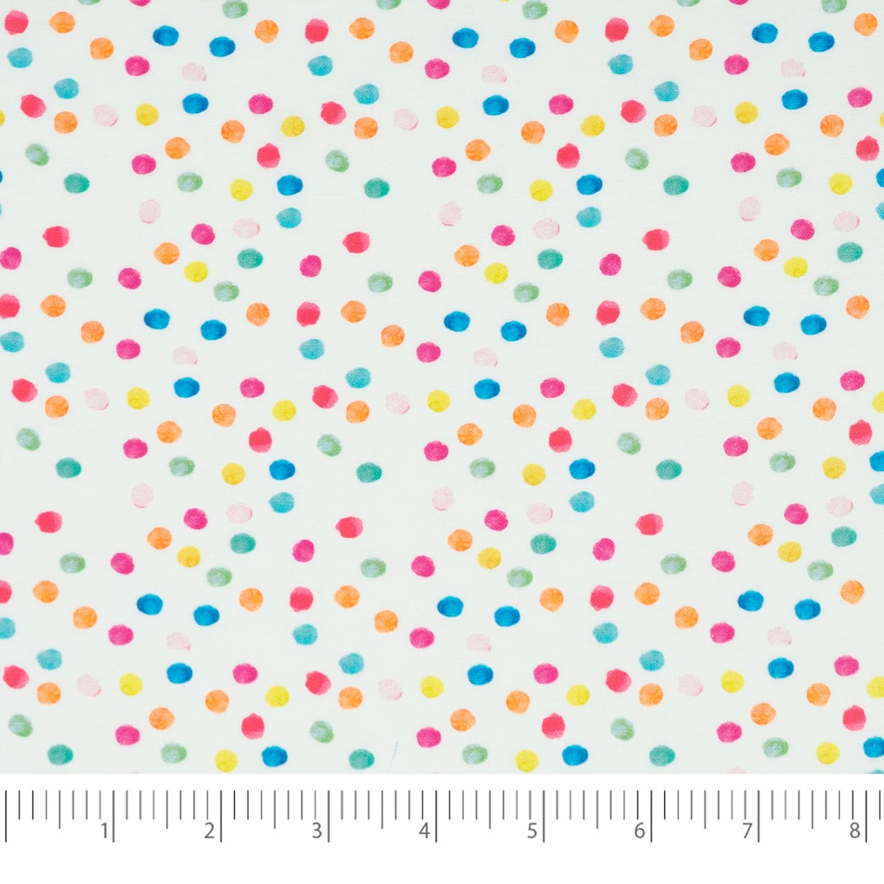 SINGER® Multicolored Polka Dot Cotton Fabric